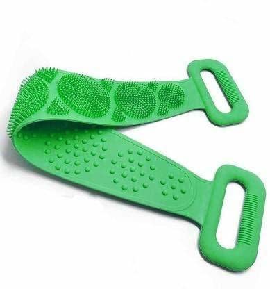 Premium Silicone Bath & Body Brush - Extra Large 70cm Back Scrubber for Deep Exfoliation (Green) | Ideal for Shower, Spa & Relaxing Self-Care Routine