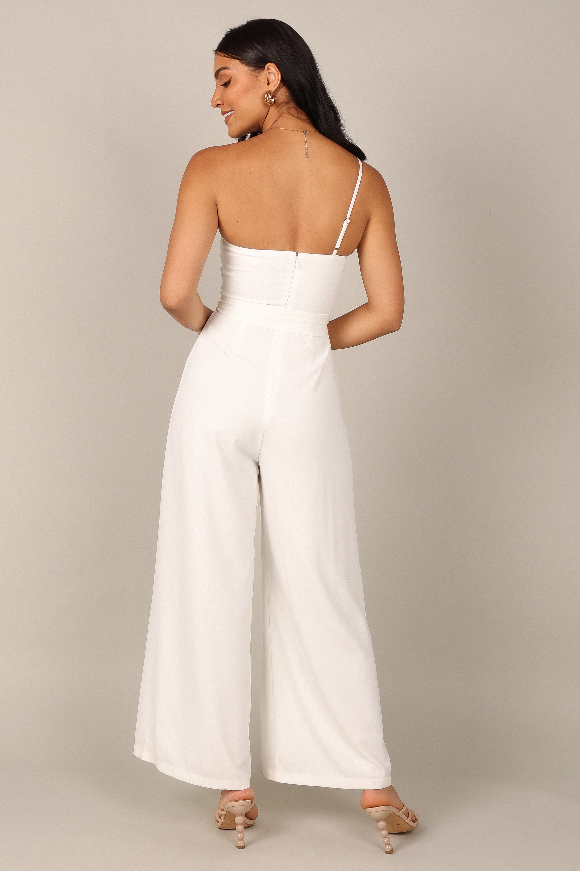 Leyton Women's White Jumpsuit - Stylish One-Piece Romper for Casual Outings & Summer Events