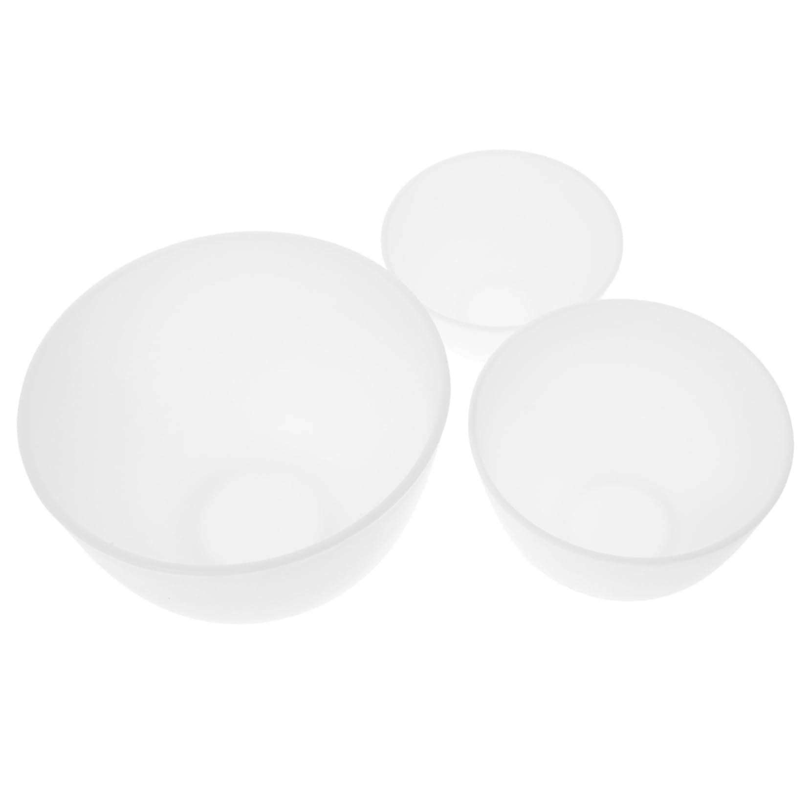 3Pcs Mixing Bowls Set for DIY Facial Masks - Odorless & Anti-Slip Cosmetic Tools - Perfect Size for Spa, Home Beauty & Professional Makeup Application
