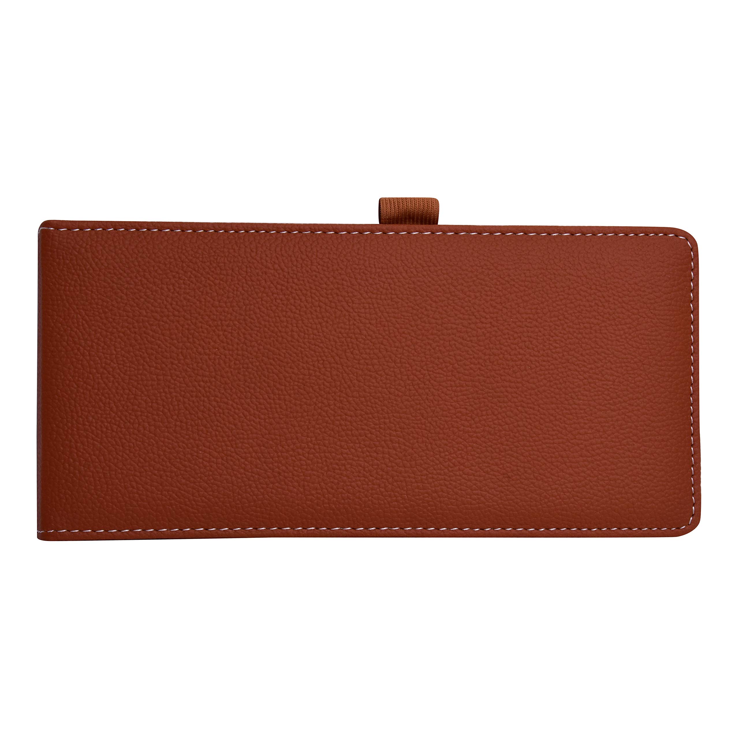 Genuine Leatherette Checkbook Holder & Card Organizer - Navy Blue Wallet for Checks, Credit Cards, and IDs | Perfect for Business Professionals, Office Use, and Daily Organization