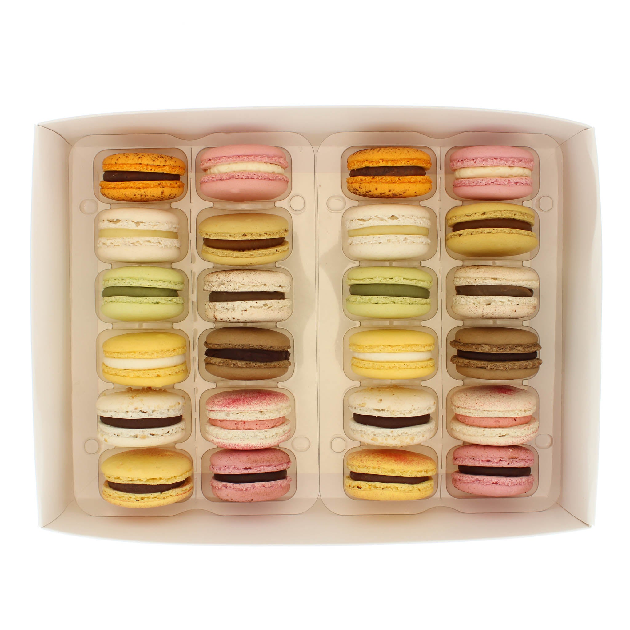 Delicious Assorted Macaron Flavors - Box of 24 French Pastries | Perfect for Gifts, Parties & Dessert Tables