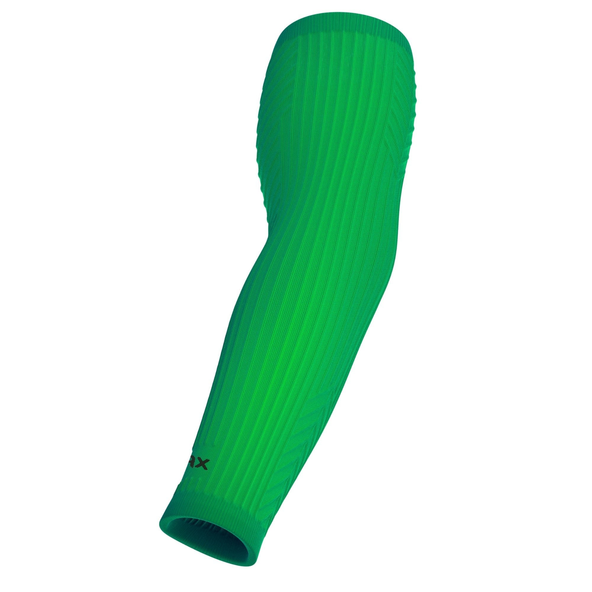 Jax Restore Recovery Premium Arm Sleeve - Compression Support for Tennis, Golf & Workout - Kelly Green