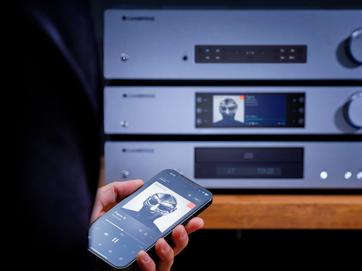 Cambridge Audio CXN100 Network Music Player - High-Resolution Wireless Streaming, Lunar Grey | Perfect for Home Audio Systems & Multi-Room Setup