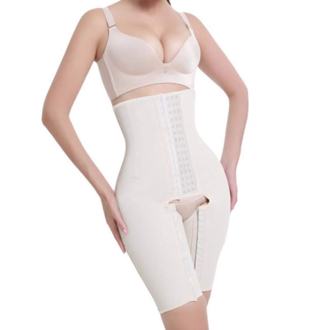 LUCACO Women's High Waist Cincher Control Shorts - Body Shaper with Adjustable Hook & Thigh Slimmer in Beige | Tummy Control Shapewear for Everyday Wear, Special Occasions & Postpartum Recovery