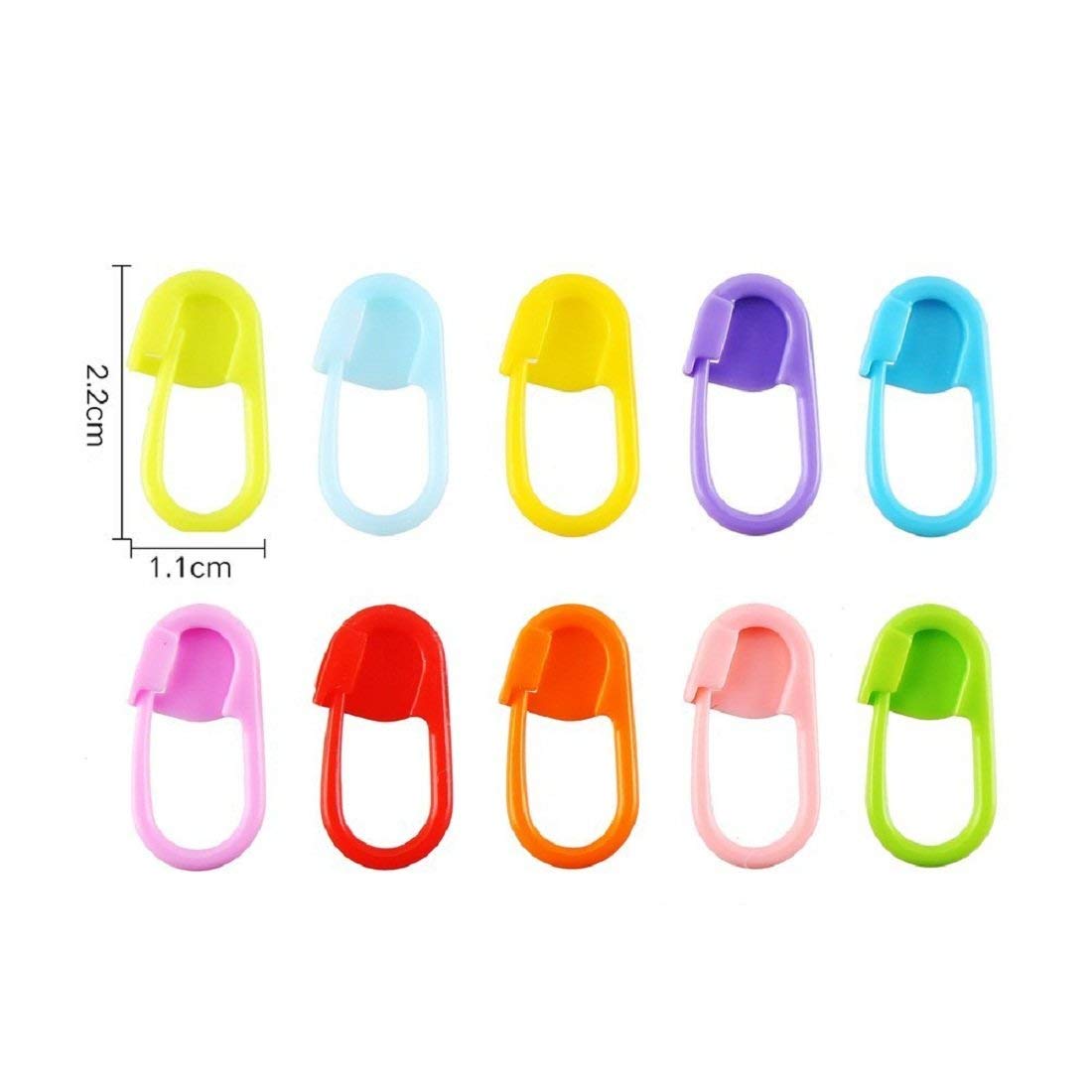 Premium Crochet Locking Stitch Markers for Knitting & Crocheting - 25pcs Non-Slip Stitch Holders with Secure Hook Design - Perfect for Yarn Projects, Sweaters, Scarves & DIY Crafts