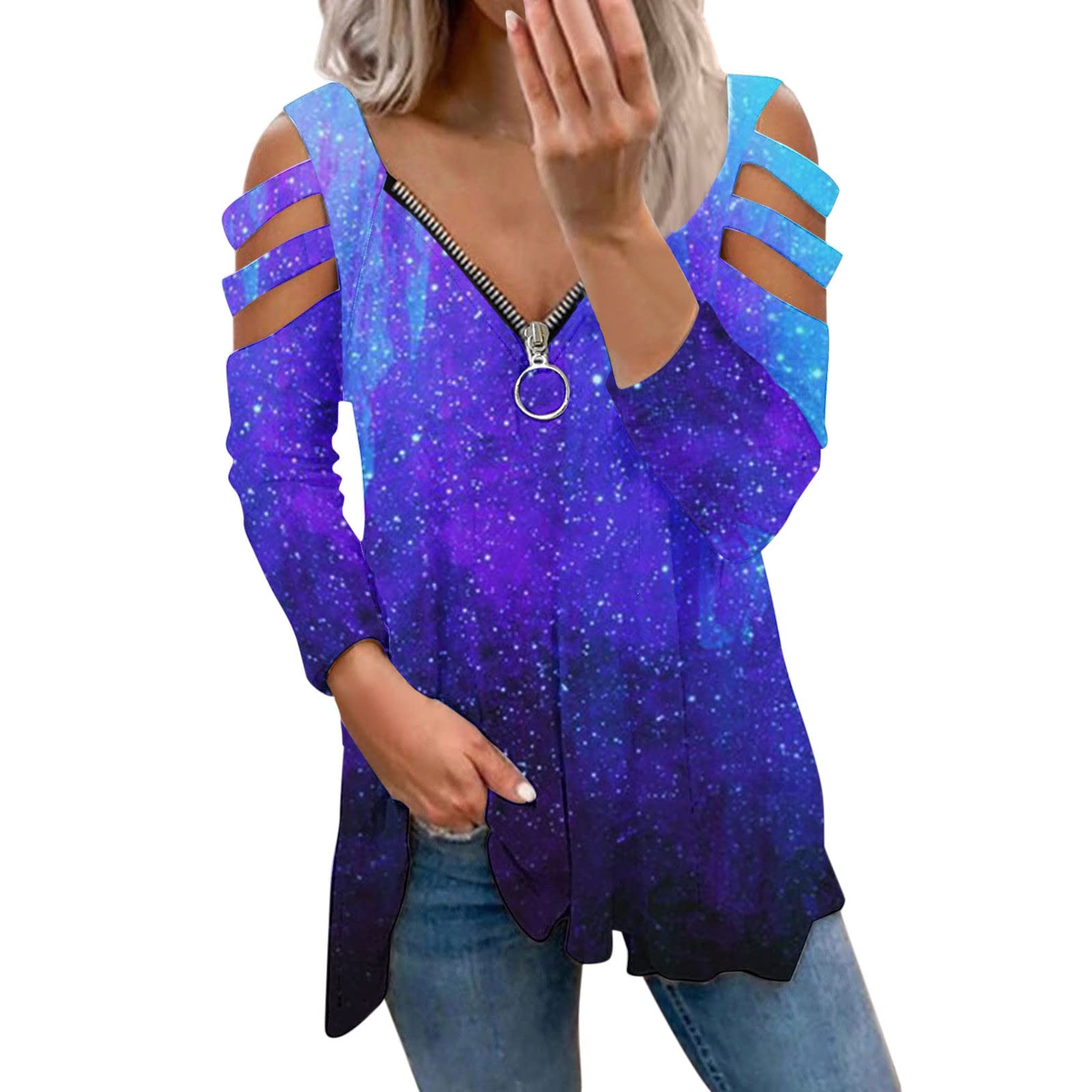Plus Size Women's Floral Short Sleeve V-Neck T-Shirt - 3X Summer Tops with Printed Design & Side Split Tunic for Casual Wear, Outings & Vacation Outfits