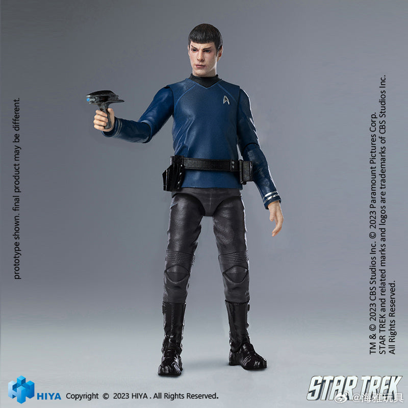 1/18 HIYA 4inch Action Figure Exquisite Mini Series STAR TREK 2009 Spock Collectible Toy - Perfect for Display, Gifts & Star Trek Fans Collection