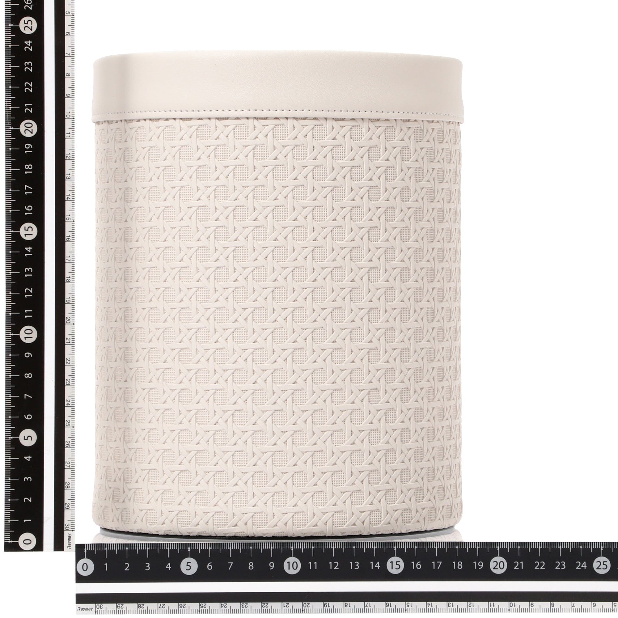 Elegant Embossed Small Ivory Dust Box - Perfect for Home Office, Living Room & Bedroom Organization