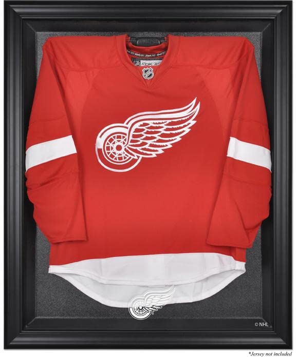Detroit Red Wings Framed Jersey Display Case - Hockey Memorabilia Shadow Box for Wall Mounting | Perfect for Sports Fans, Man Cave & Game Room Decor
