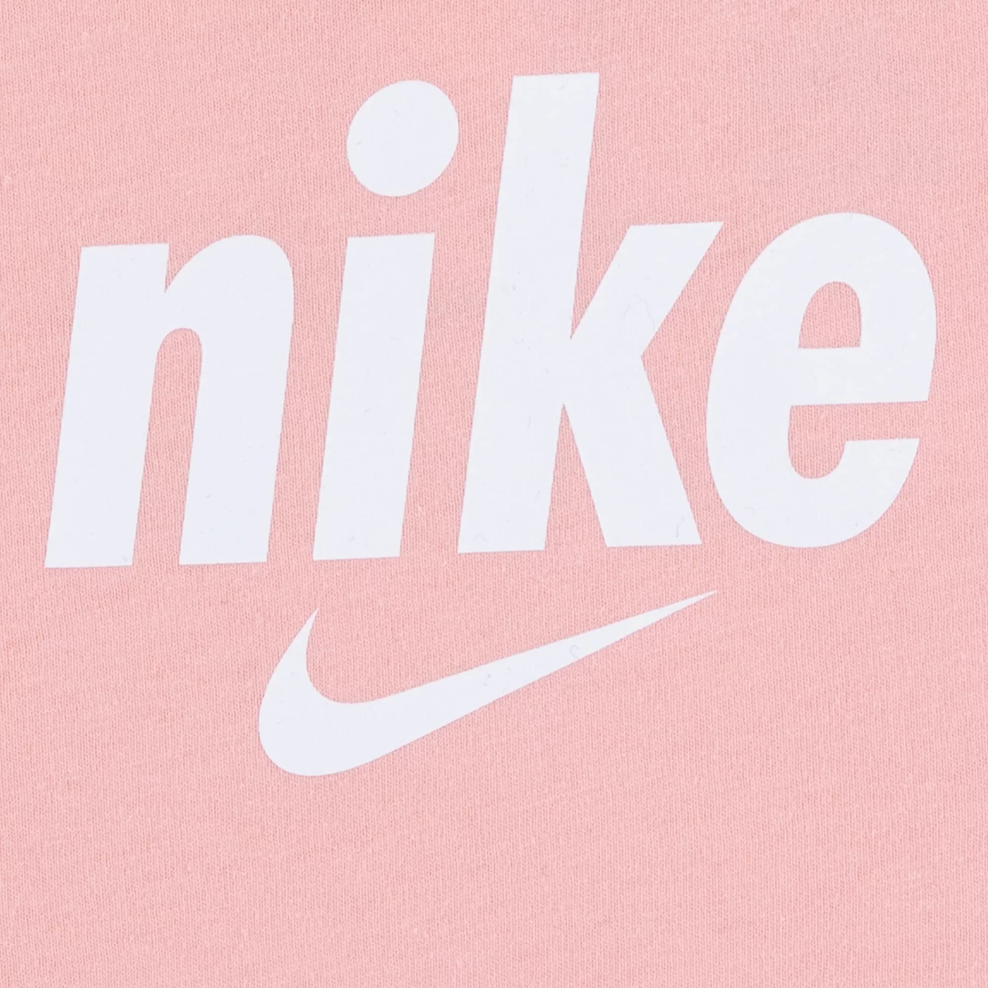 Nike Baby Boy Just Do It Romper - Pink (5MJ232-A6P/W) - 12 Months - Soft Cotton Onesie for Infant Boys - Perfect for Playtime, Daycare & Family Photos