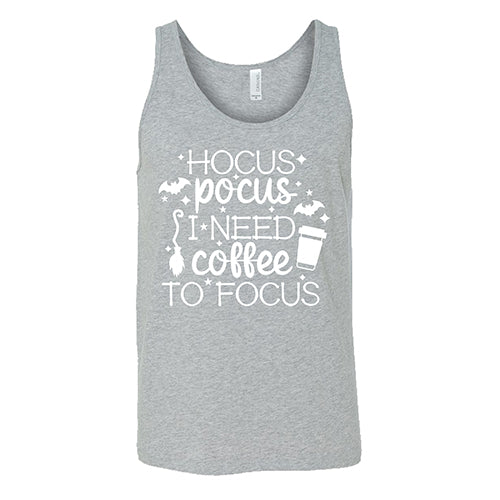 Hocus Pocus I Need Coffee To Focus Unisex T-Shirt - Funny Coffee Lover Gift for Men & Women - Perfect for Halloween, Work, or Casual Wear