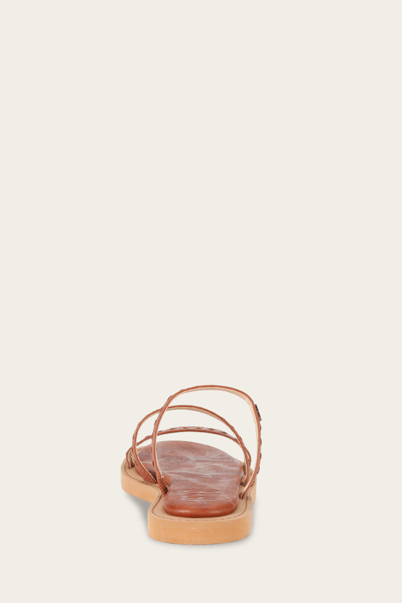 Faye Strappy Slide Sandals - Pre-Owned Women's Fashion Footwear for Casual Outings & Beach Vacations