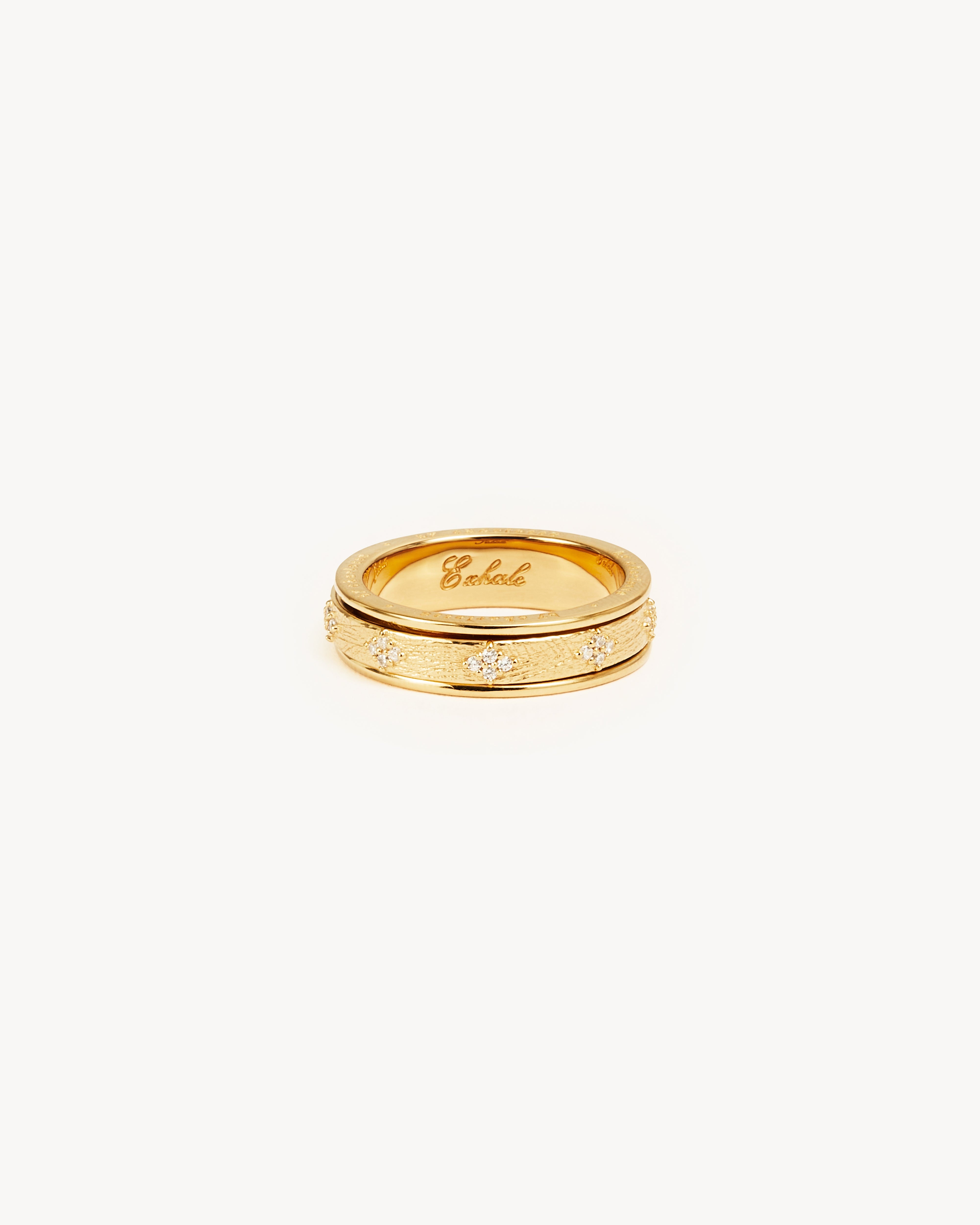 18K Gold Vermeil Spinning Meditation Ring for Stress Relief & Anxiety - Perfect for Yoga, Mindfulness & Relaxation Practices
