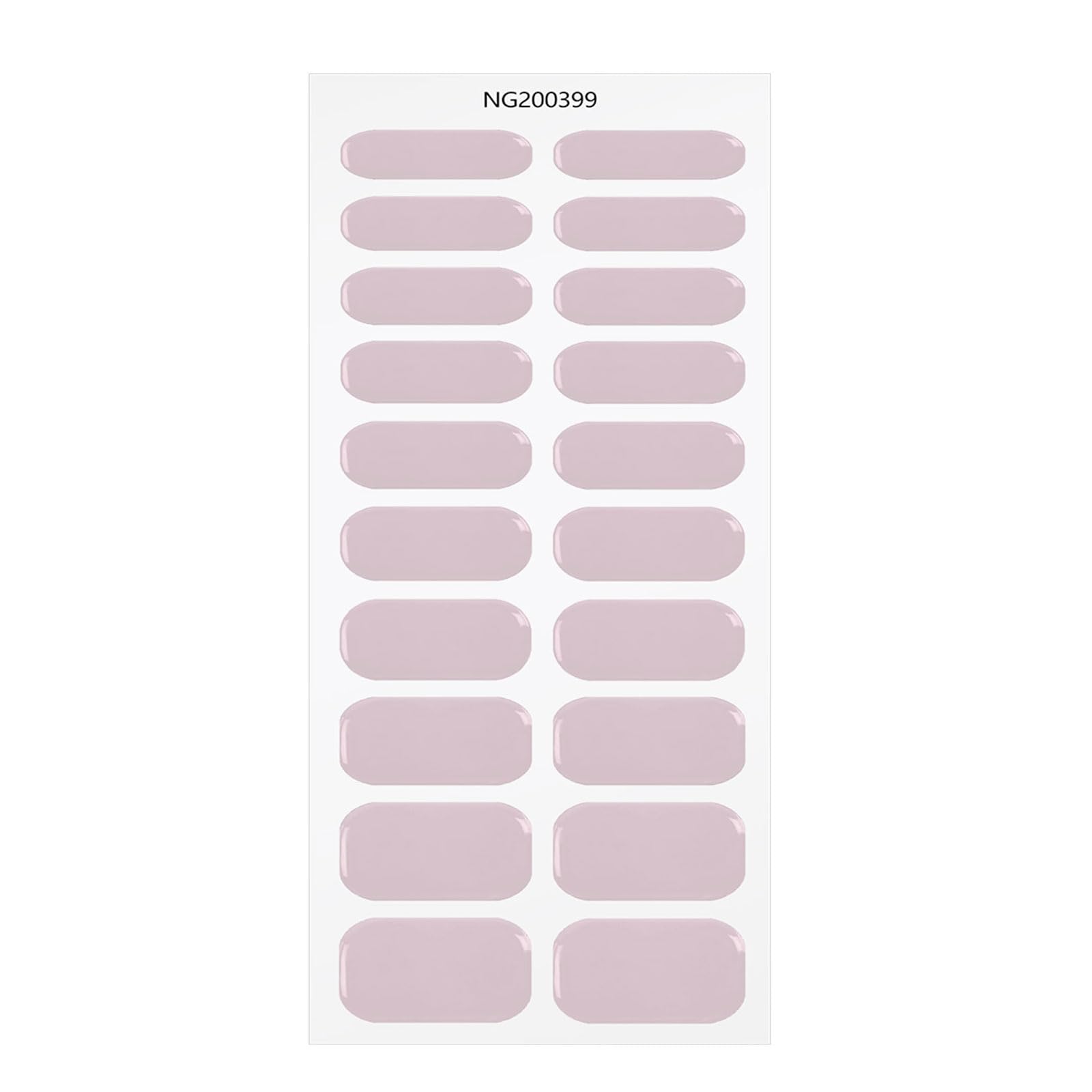 JMEOWIO Semi Cured Gel Nail Strips - Cream Purple Grey DIY Nail Stickers for Salon Quality Manicure at Home | Nail Art Design & Decoration Accessories | Perfect for Parties, Weddings & Everyday Wear