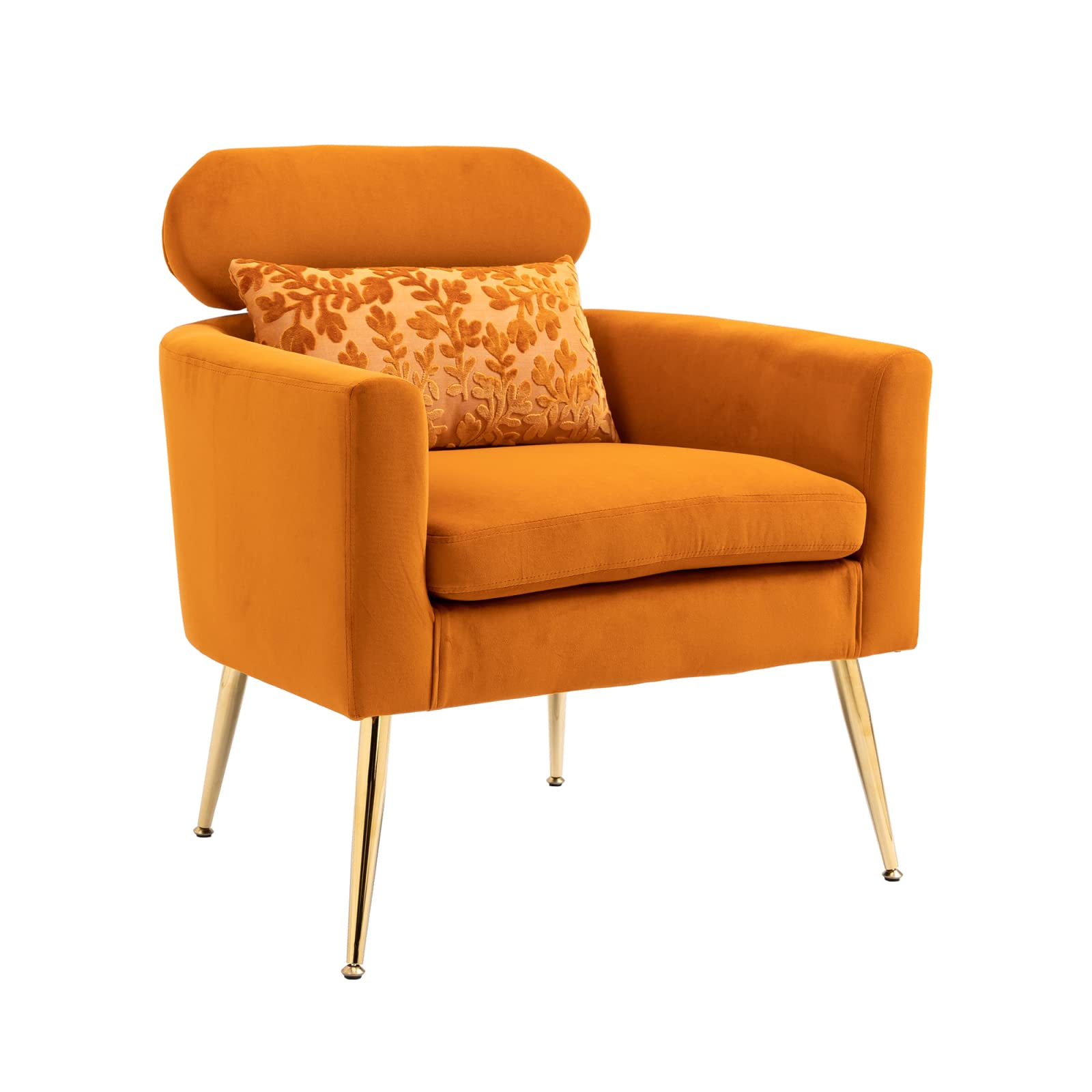 Mid Century Modern Velvet Upholstered Armchair - Button Tufted Accent Chair with Wooden Legs & Comfy Cushion for Living Room, Bedroom, Office or Balcony - Mint Green Home Decor Reading Chair for Relaxation & Stylish Interior Design