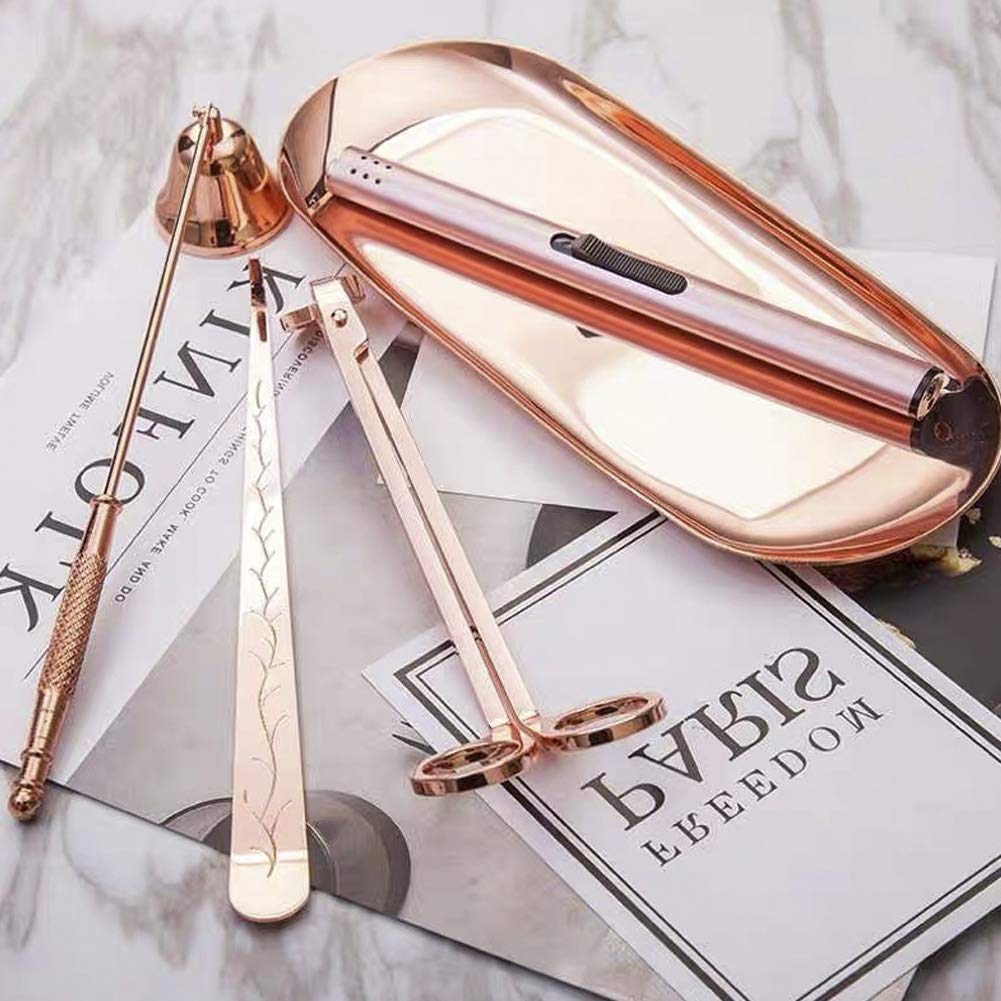 Lemonadeus Oval Tray - Rose Gold Jewelry Organizer, Cosmetic Dish & Fruit Serving Tray (8 Inch) | Perfect for Bathroom Vanity, Dining Table Decor & Earring Storage