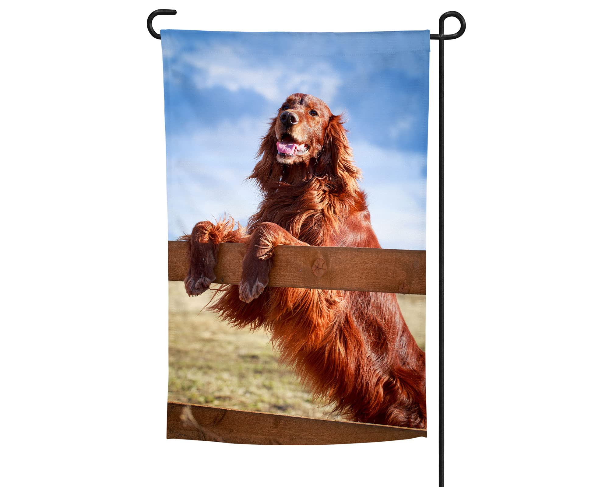 Irish Setter Garden Flag - Outdoor Decorative Dog Flag for Irish Setter Lovers | Perfect for Yard, Patio, Garden Decor & Dog Enthusiast Gifts
