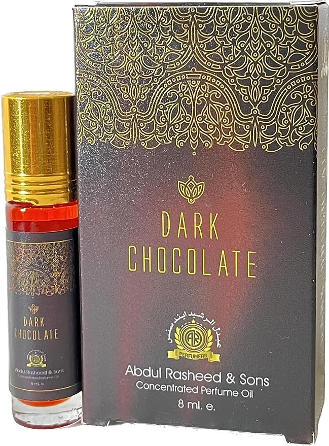 Premium Luxury Long-Lasting Perfumes & Attars for Men & Women - Alcohol-Free, Sweet Fragrance - Dark Chocolate Scent - 8ml Roll-On - Perfect for Gifting, Couples & Everyday Wear