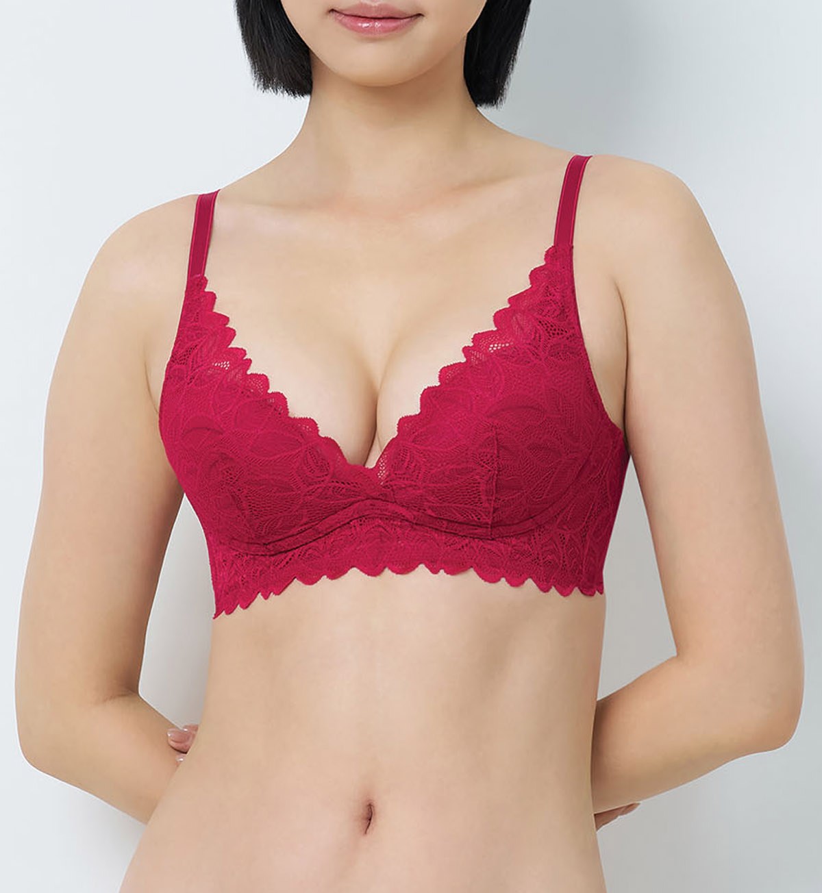 Organic Non-Wired Push Up Bra - Comfortable & Supportive Aqua Blue Lingerie for Everyday Wear & Special Occasions