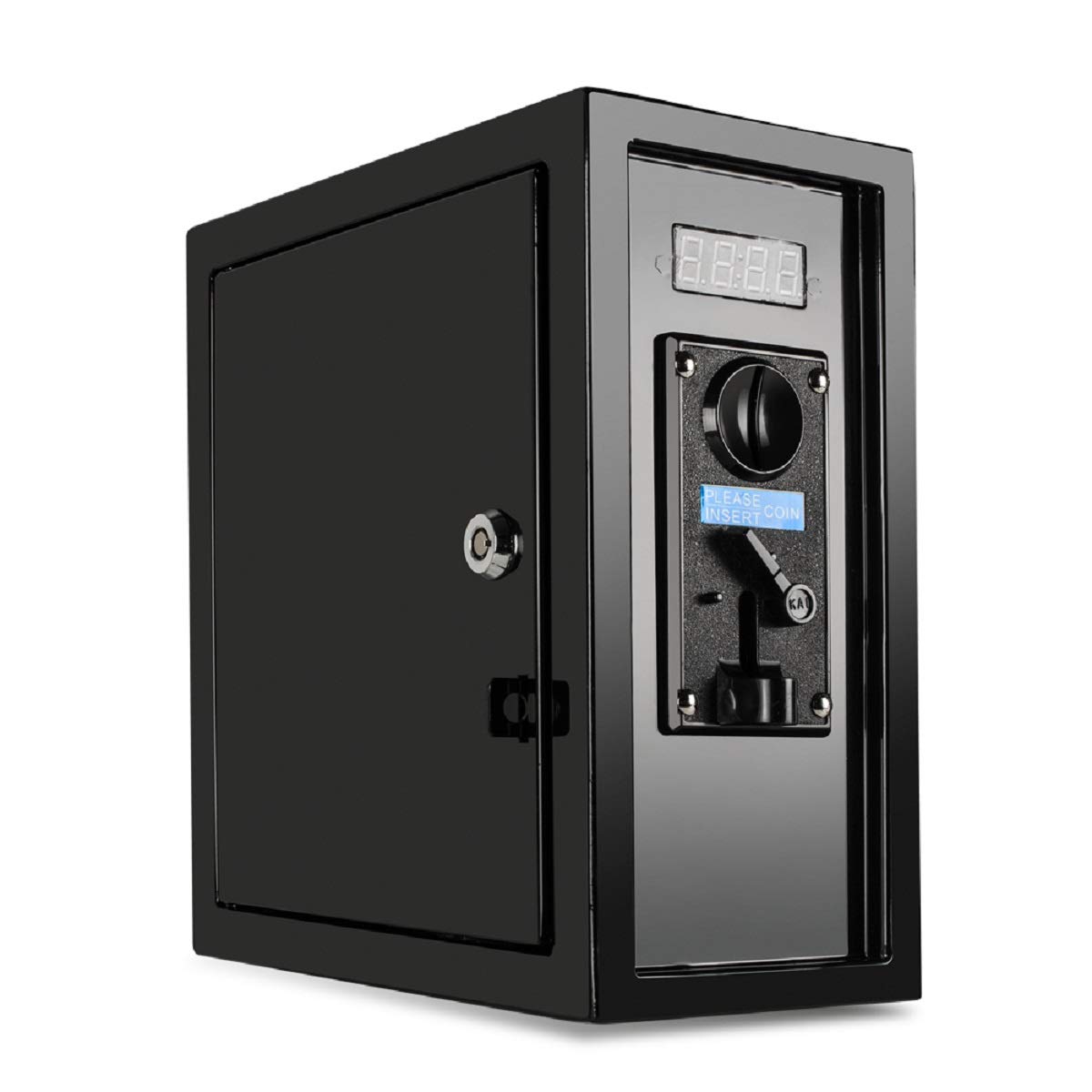 Coin Operated Timer Control Box with Multi Coin Acceptor - Electronic Time Control Device & Power Supply Box for Washing Machines, Laundromats, Arcade Games, and Vending Machines