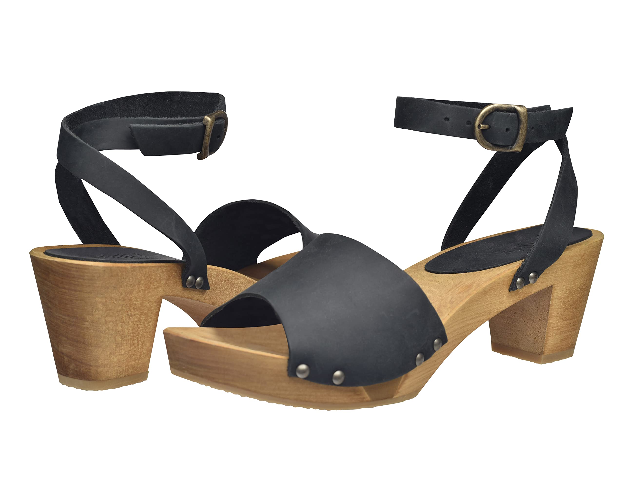 Sanita Women's Yara Black Ankle Strap Sandals - Comfortable Summer Dress Shoes for Women, Size US 7.5 | Perfect for Weddings, Beach Vacations & Casual Outings