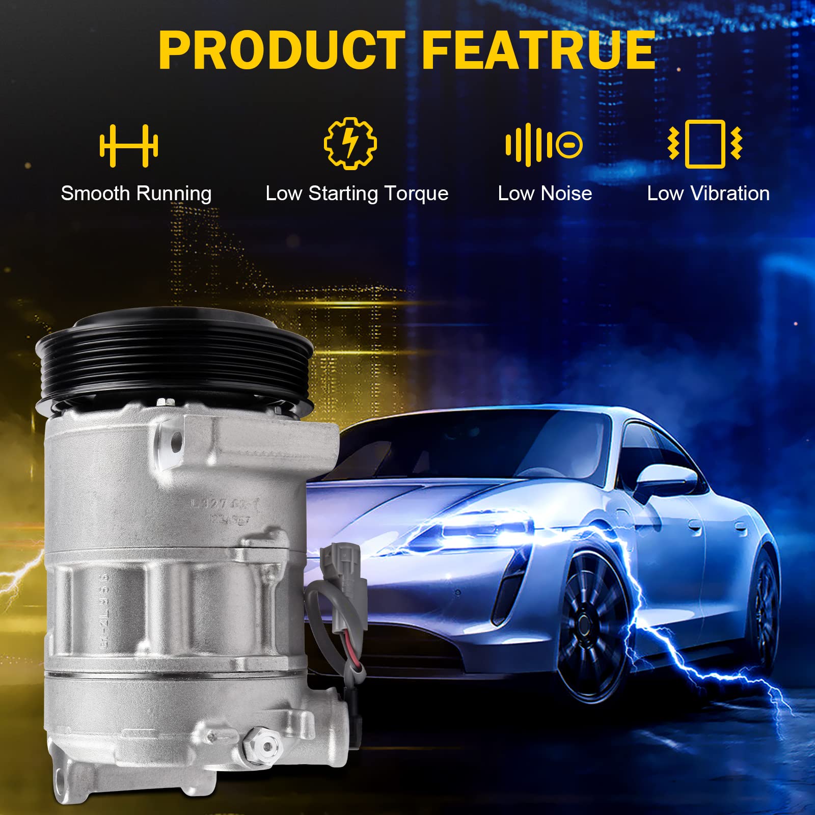 2009-2012 Dodge Caliber & 2009-2016 Jeep Patriot AC Compressor with Clutch - OEM Replacement Part 30011C - Perfect for Summer Cooling & Auto AC Repair