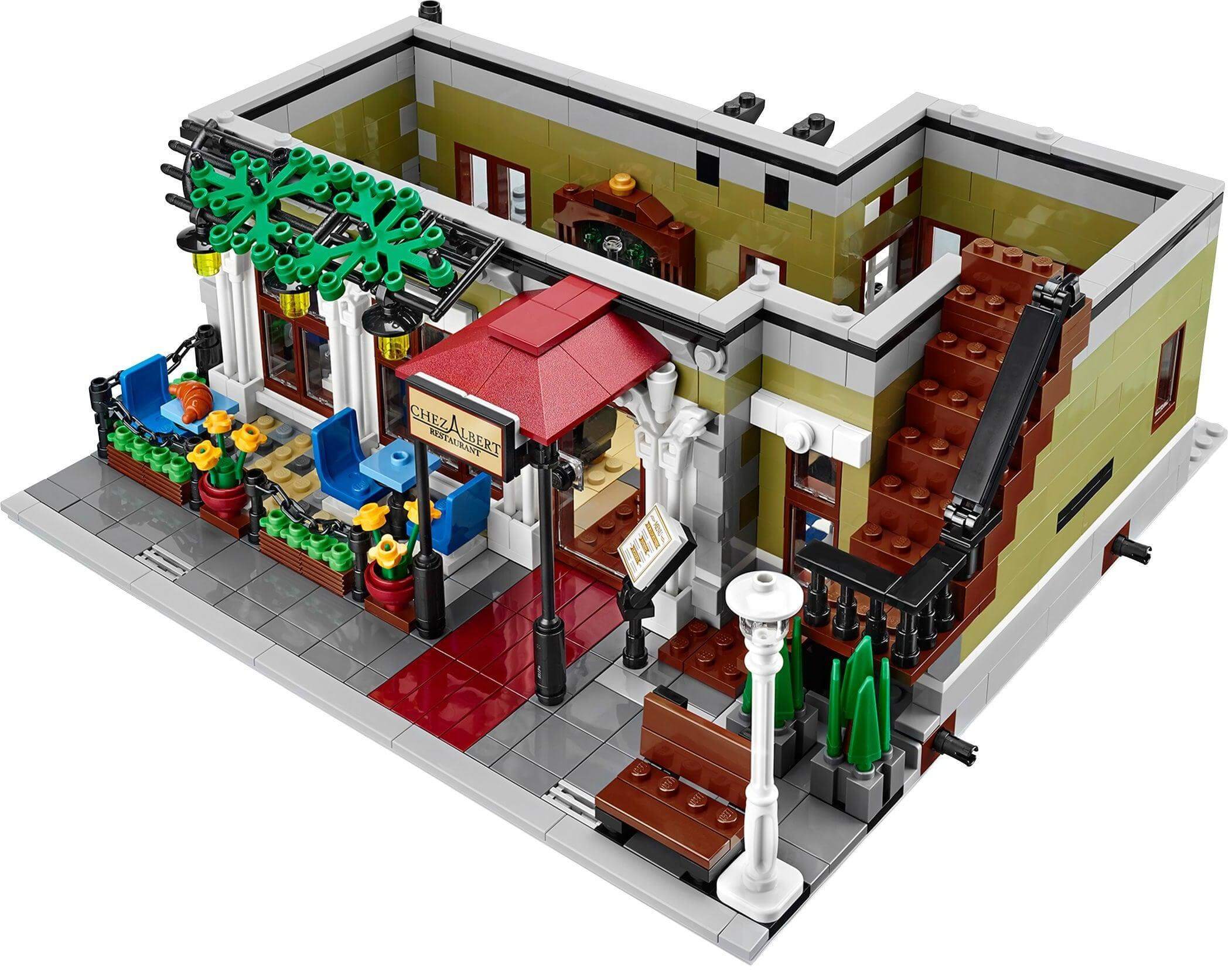 LEGO 10243 Parisian Restaurant Building Set - Modular Building Kit for Adults & Collectors - Perfect for Home Decor & City Displays