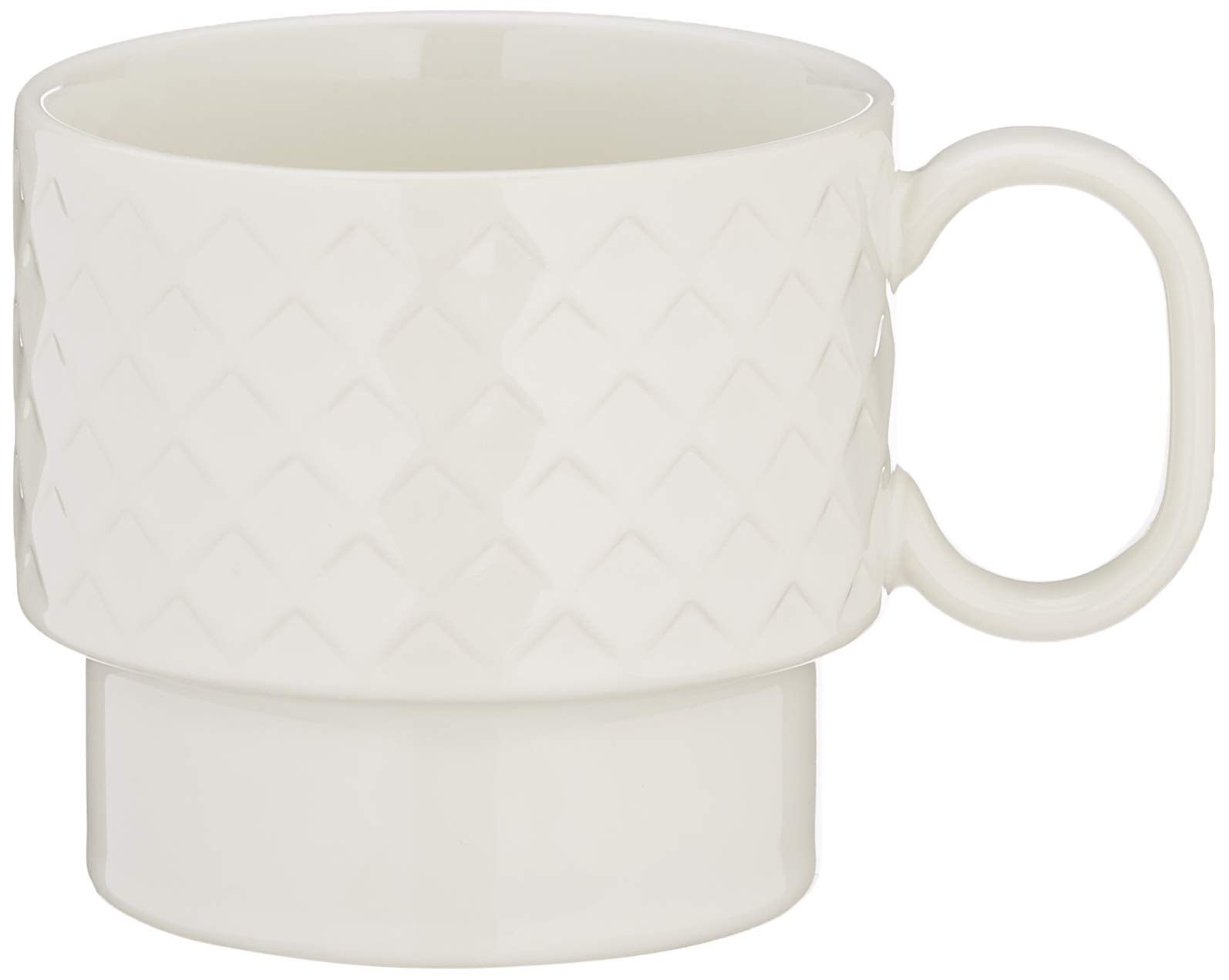 Sagaform White Ceramic Coffee & Tea Mug - Perfect for Home, Office & Gifts - Insulated Hot Drink Cup for Coffee Lovers