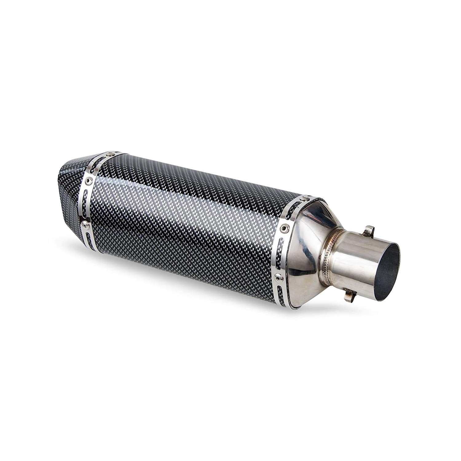 Venom High-Performance Carbon Fiber Exhaust with Removable DB Killer - Compatible with Motorcycles, ATVs & Dirt Bikes - Perfect for Racing, Off-Road & Street Performance