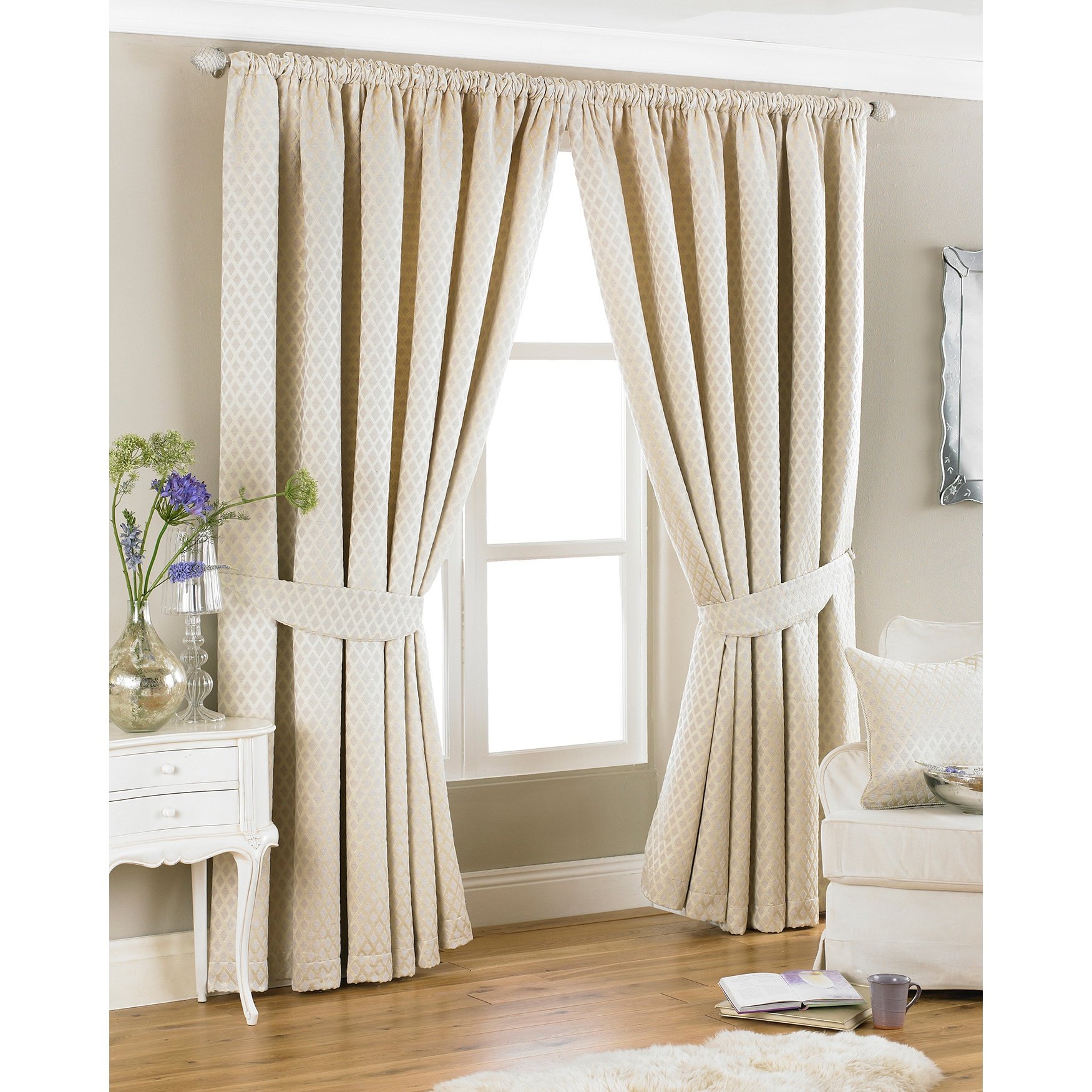 Devere Pencil Pleat Curtains 66x72 Inches - Mocha Brown Blackout Window Drapes for Living Room & Bedroom - Thermal Insulated Room Darkening Curtain Panels