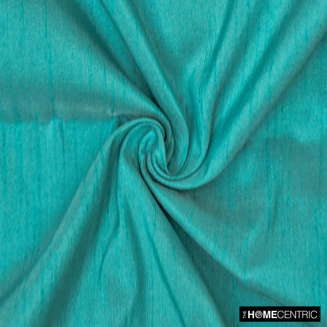 Premium Aqua Art Silk Fabric by the Yard - Soft Faux Silk Material for Drapes, Upholstery & DIY Sewing Projects