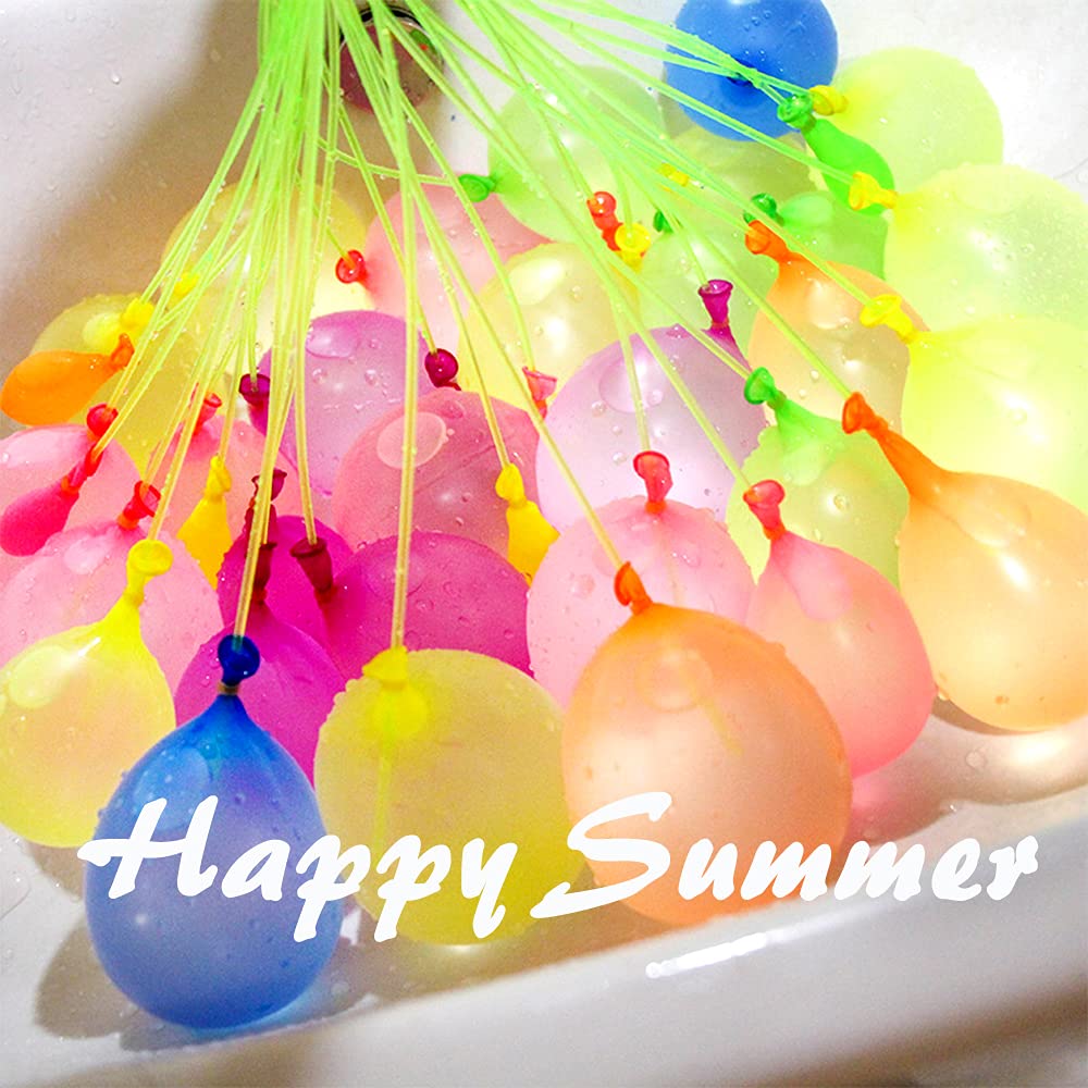 1221 Quick Fill Water Balloons for Kids - Summer Pool Party, Backyard Water Fights & Outdoor Fun - Magic Self-Sealing Water Toys for Beach, Garden & Water Games
