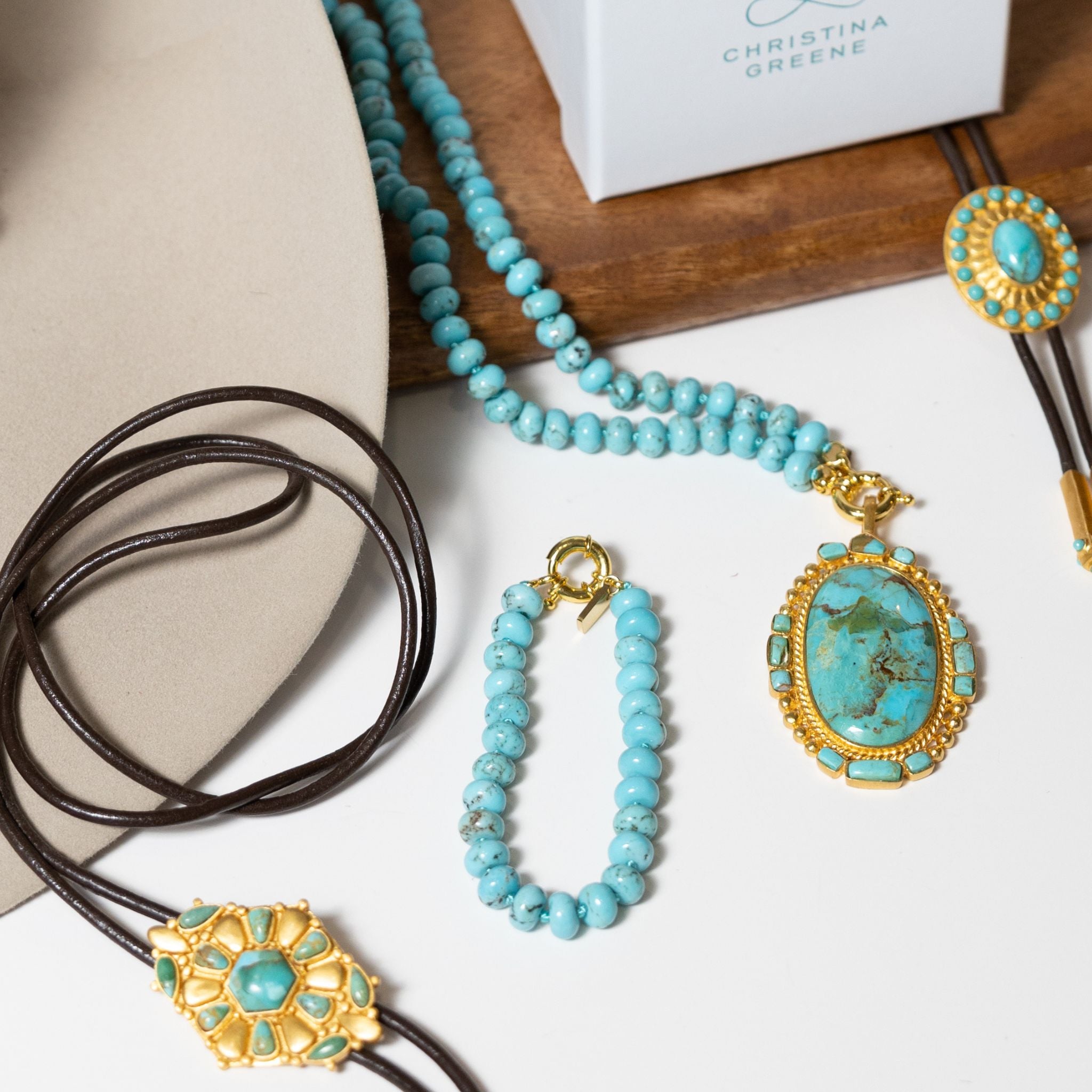 Handmade Eternal Turquoise Beaded Knotted Bracelet for Women - Boho Chic Adjustable Beaded Jewelry for Everyday Wear, Yoga, Meditation & Spiritual Healing