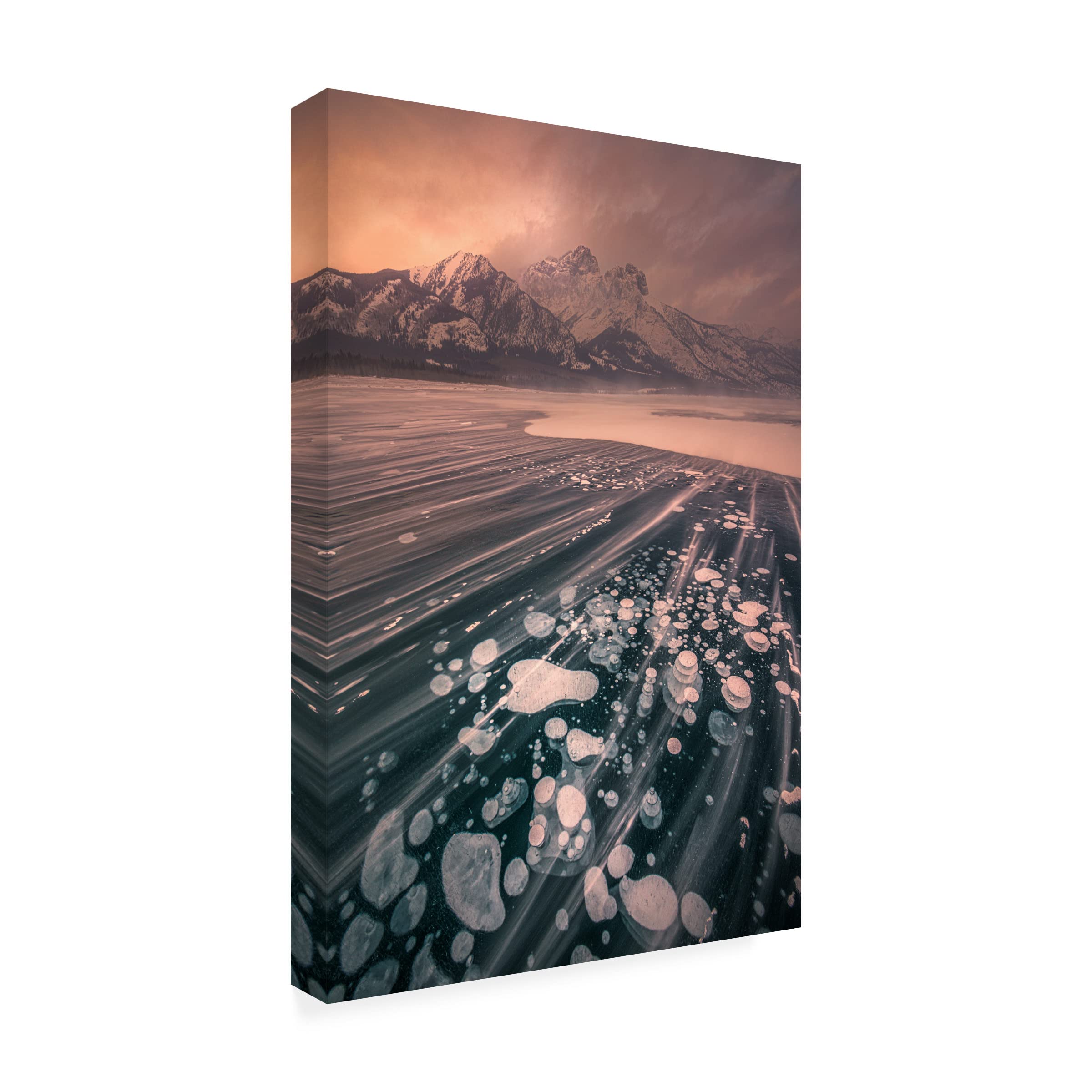 Trademark Fine Art 'Sweeping The Bubbles' Canvas Wall Art Print by James S Chia - Modern Home Decor for Living Room, Bedroom & Office
