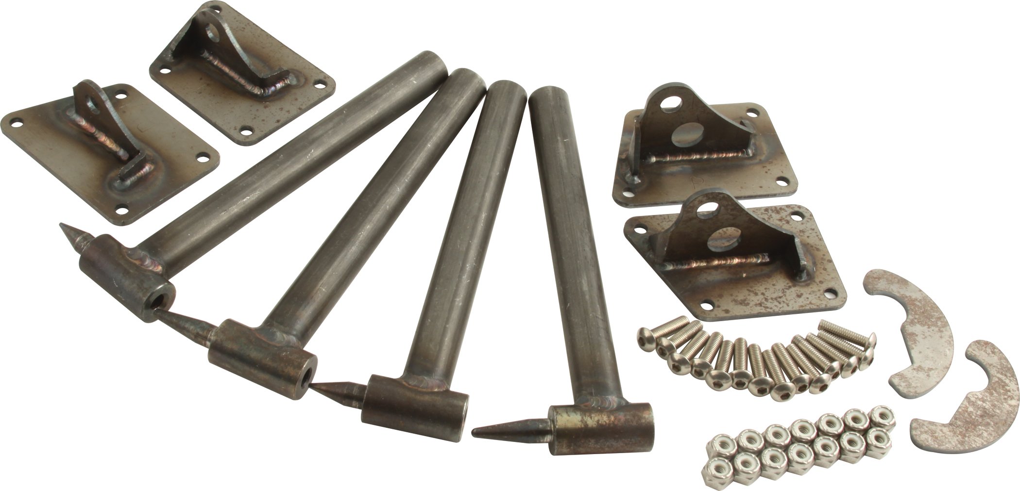 4121 Lightweight Door Hinge Kit - 2 Pack Set for Smooth Cabinet & Furniture Door Installation - Perfect for Home, Office & DIY Projects