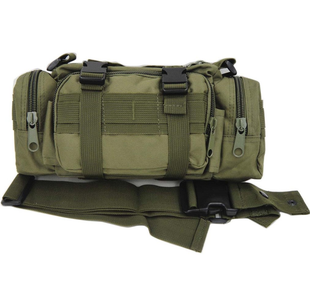 FAMI Tactical Waist Pack - Small Sling Bag with Handlebar Mount for Hiking, Cycling & Outdoor Adventures | Durable Deployment Carry Bag for Men & Women