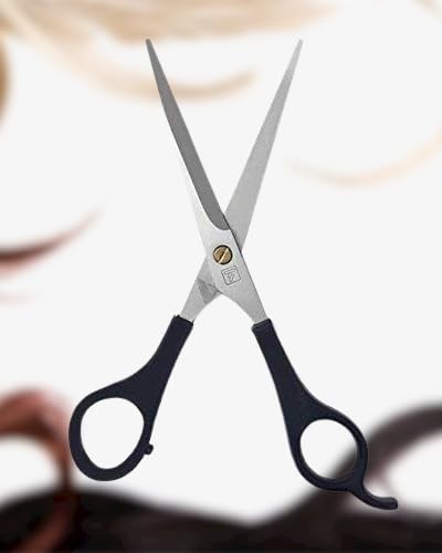 Premium Professional Salon Barber Scissors - Stainless Steel Hair Cutting Shears for Women & Men - Sharp & Durable (Black, Pack of 1) - Perfect for Hair Styling, Trimming & Precision Cutting