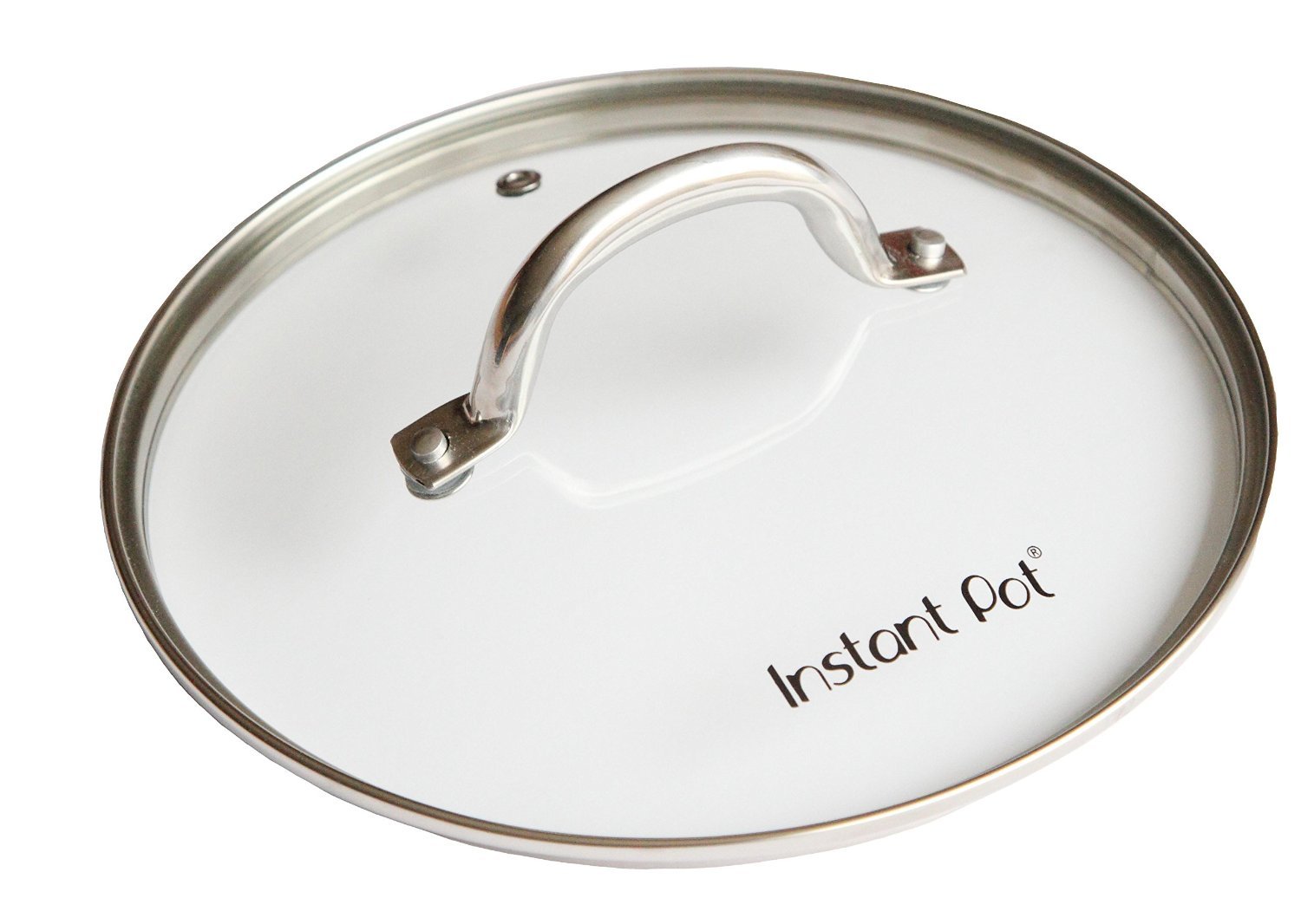 Instant Pot Tempered Glass Lid - 9.1 Inch, 6 Quart - Shatter-Resistant Cooking Pot Cover with Stainless Steel Handle & Rim - Perfect for Slow Cooking, Steaming & Pressure Cooking - Clear Glass Lid for Instant Pot Duo, Lux & Ultra Models