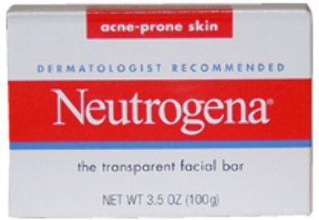 Neutrogena Transparent Acne-Prone Facial Cleansing Bar for Men & Women - 1 Count | Gentle Formula for Oily & Problem Skin | Perfect for Daily Face Wash Routine & Travel