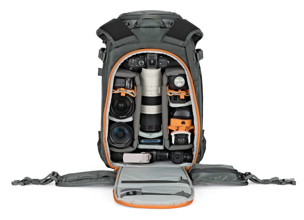 Lowepro Whistler Backpack 350 AW II - Waterproof DSLR Camera Backpack for Outdoor Photography, Hiking & Travel (Grey) - Perfect for Adventure Photographers & Nature Enthusiasts
