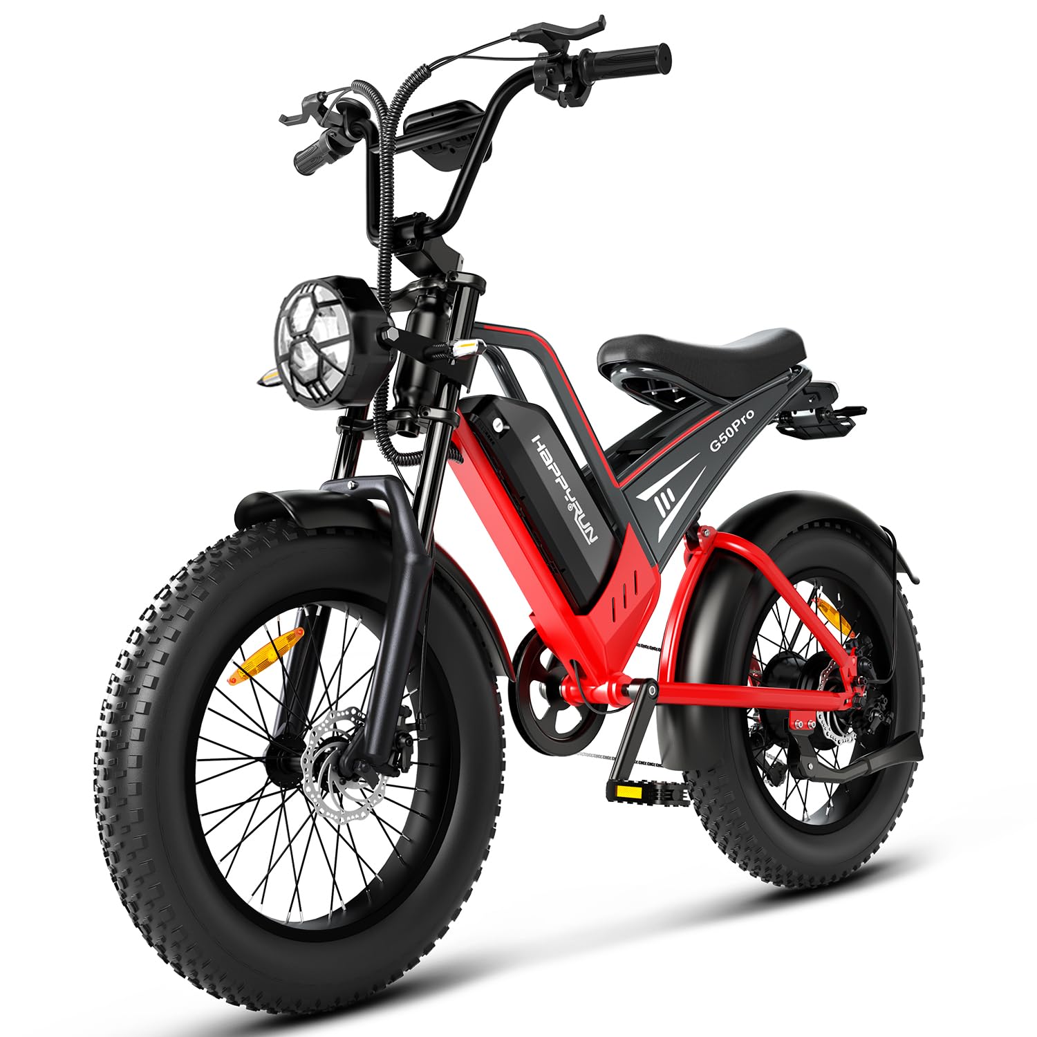 1500W / 2000W Moped Style Electric Bike for Adults - 48V 18Ah/25Ah Removable Battery | 60+ Mile Range | 32MPH Top Speed | All-Terrain Fat Tire eBike for Mountain, Snow, Sand & Road Riding - Perfect for Commuting, Off-Road Adventures & Urban Exploration