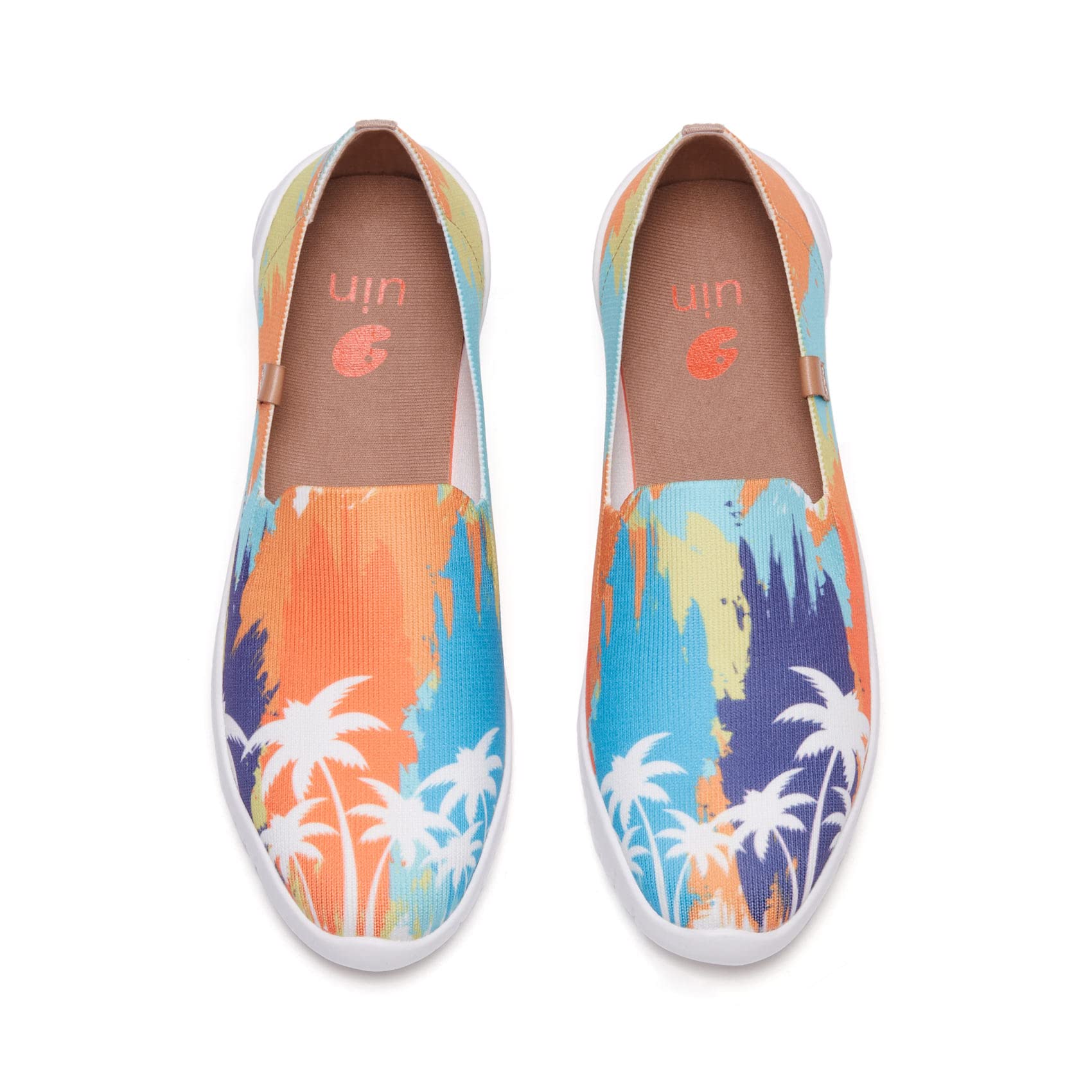 UIN Women's Art Painted Ballet Flats - Pointed Toe Slip On Loafers | Lightweight Comfortable Travel Shoes for Walking, Work & Casual Outfits