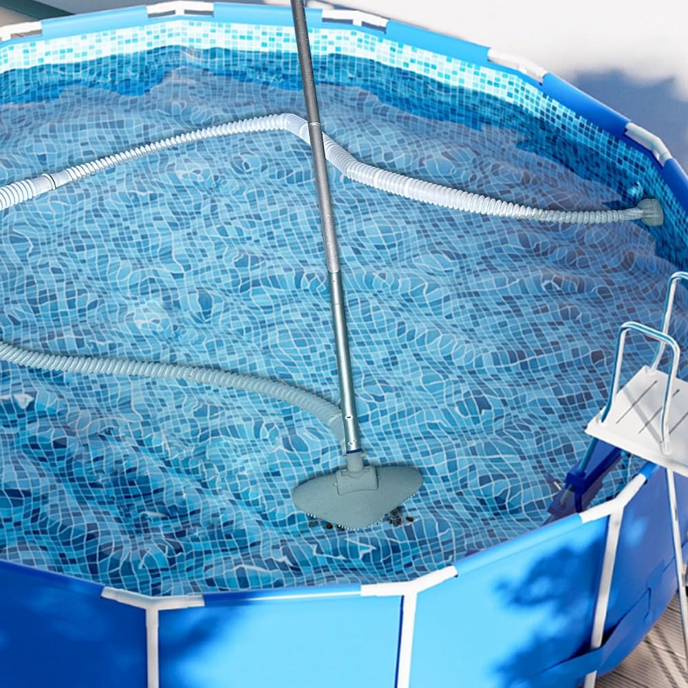 Handheld Pool Vacuum Cleaner with Hose - Ideal for Spas & Small Pools - Sand & Debris Removal