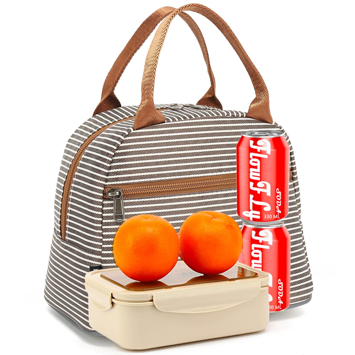 FlowFly Insulated Lunch Cooler Bag - Reusable Tote Lunch Organizer for Women & Men, Perfect for Work, School, Picnics & Coffee Breaks