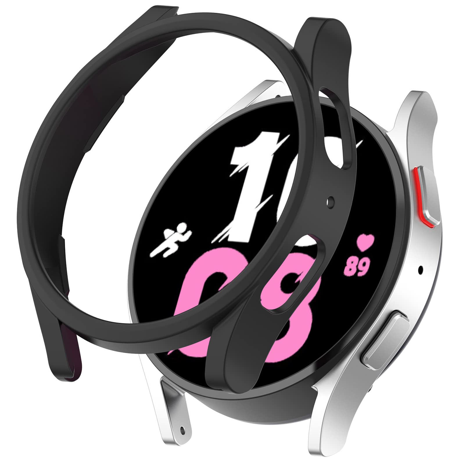 MOTONG PC Protective Case for Samsung Galaxy Watch 5/4 40mm - Durable PC Cover Shell (Black) | Perfect for Gym, Outdoor & Daily Wear Protection