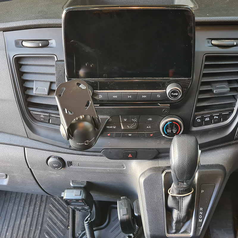 Ford Transit Custom (2018+) Universal InDash Phone Mount - Heavy Duty Industrial Design for Truck & Van Drivers - Perfect for GPS Navigation & Hands-Free Calling