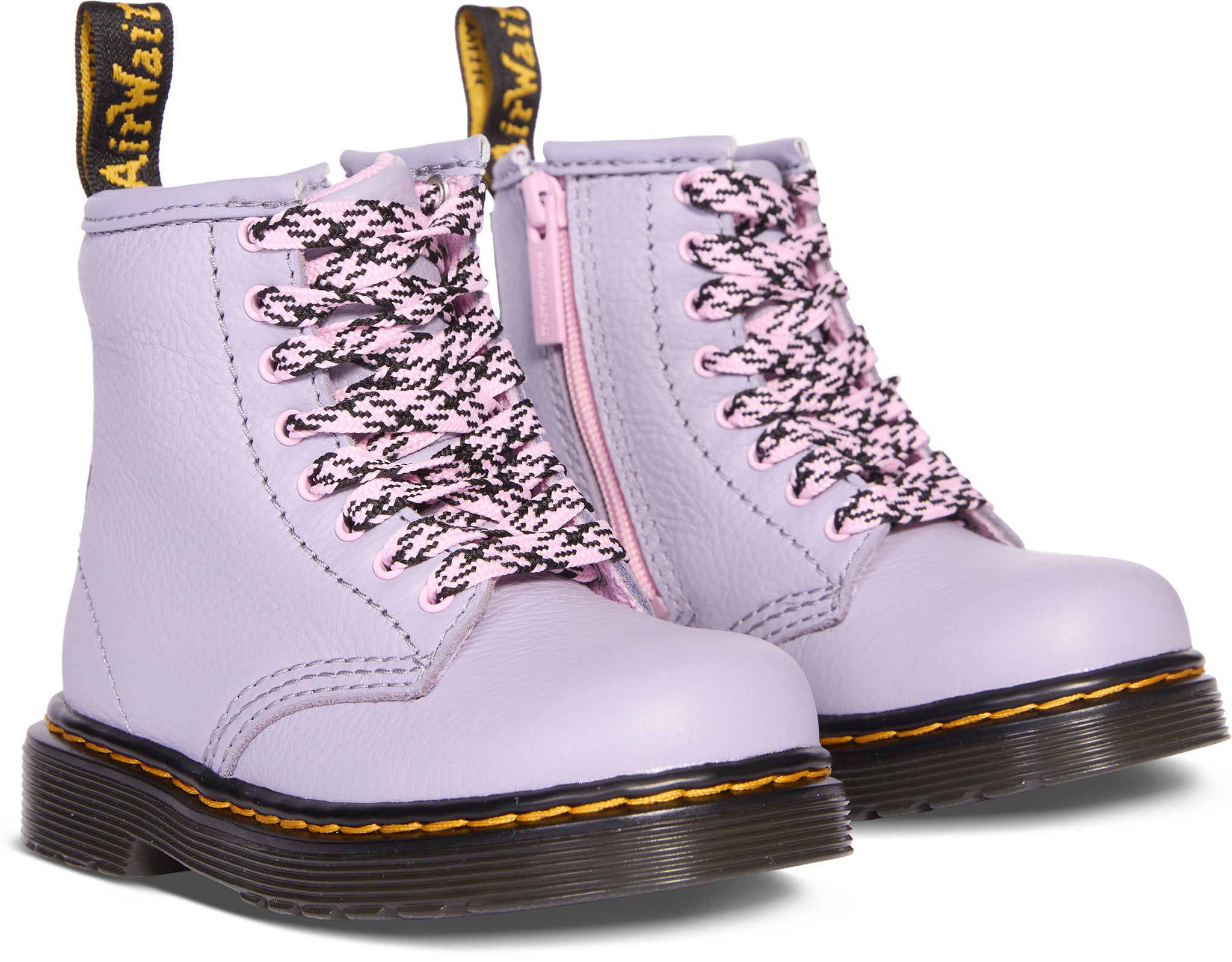 1460 Virginia Leather Lace Up Boots for Toddlers - Durable Kids Ankle Boots for Boys & Girls - Perfect for School, Playground & Outdoor Adventures