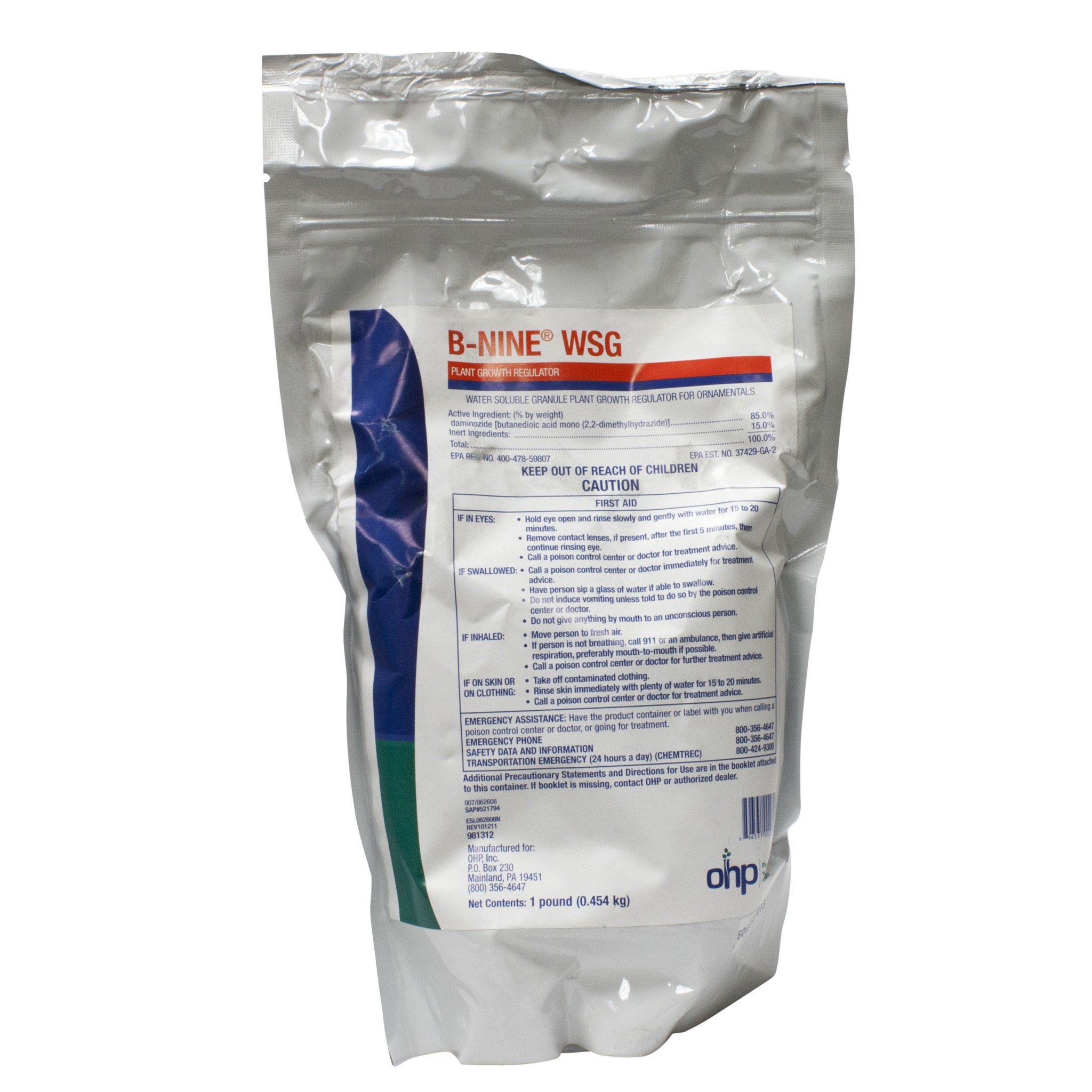 B-Nine WSG Plant Growth Regulator - 1 lb | Dikegulac Sodium for Stronger Stems & Compact Growth | Ideal for Greenhouses, Nurseries & Ornamental Plants