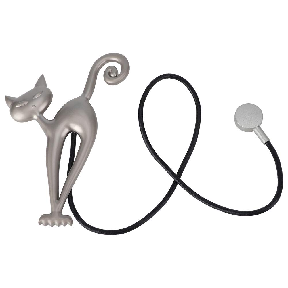 Acouto Metal Cat-Shaped Magnetic Curtain Clips - Strong Hold Window Drapery Holders for Home Decor, Blackout Curtains & Sheer Panels (Set of 12) - Perfect for Living Room, Bedroom & Office Windows