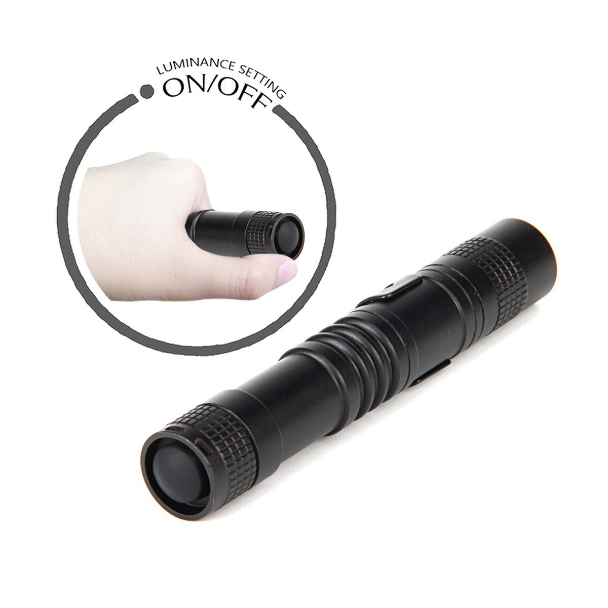 ULTRAFIRE Mini Flashlight UF-3AS - 70 Lumens Pocket-Sized LED Torch, 5 Pack (Flashlight Only) - Perfect for Camping, Hiking, Emergency Kits & Home Use